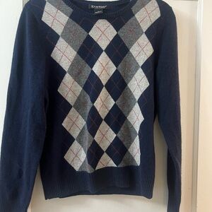100% Cashmere Argyle Sweater